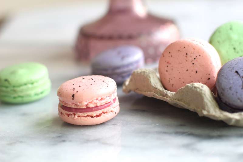 Speckled Macarons