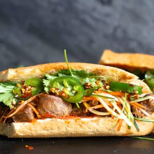 Osso Buco Bahn Mi Sandwiches - The Seaside Baker