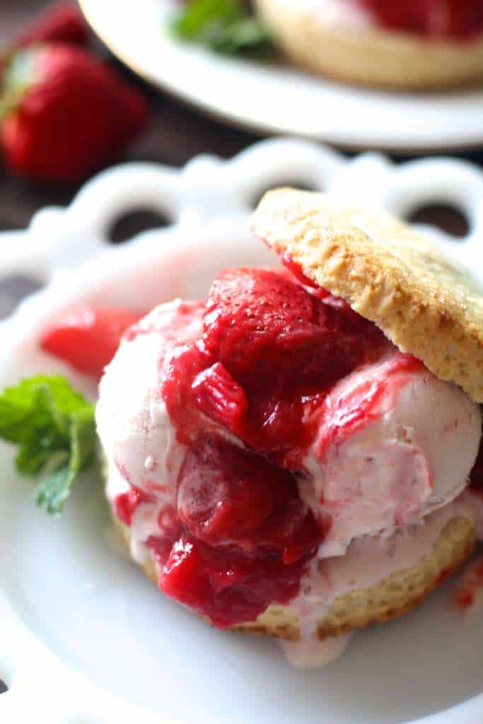 Delicious Rhubarb Strawberry Shortcakes