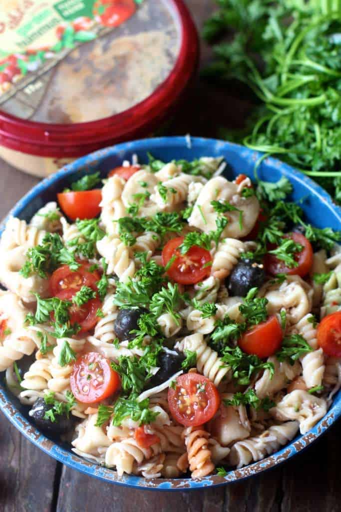 Hummus Pasta Salad The Seaside Baker