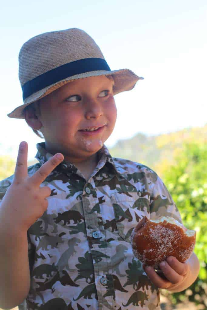 A Kid and His Donut