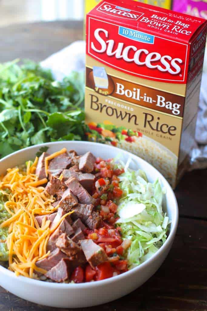 Steak Taco Rice Bowls