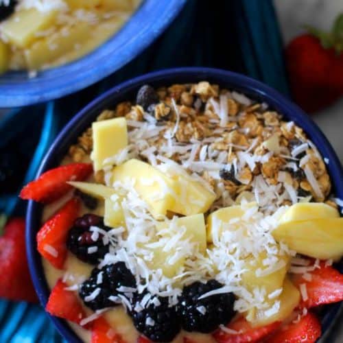 Mango Lassi Breakfast Bowls - The Seaside Baker