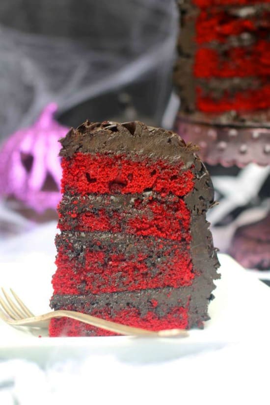 Red & Black Heart Cake | Birthday Cakes