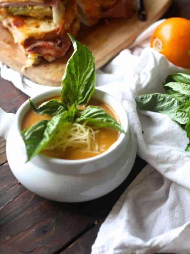 Easy Homemade Tomato Basil Soup Story