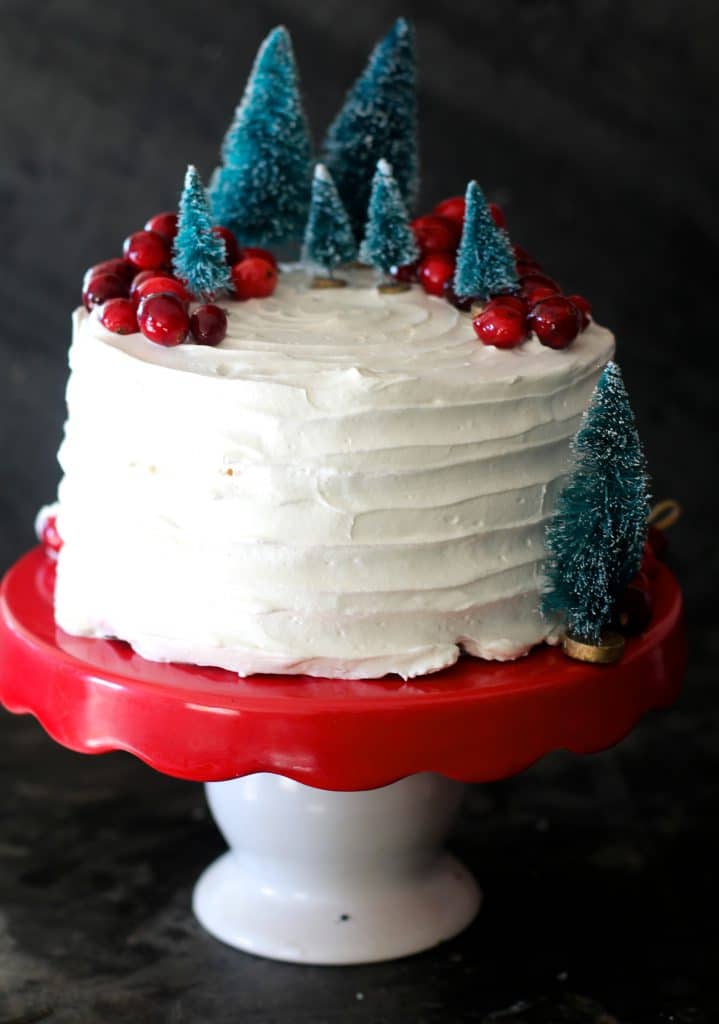 Eggnog Cake with Cheesecake Filling The Seaside Baker