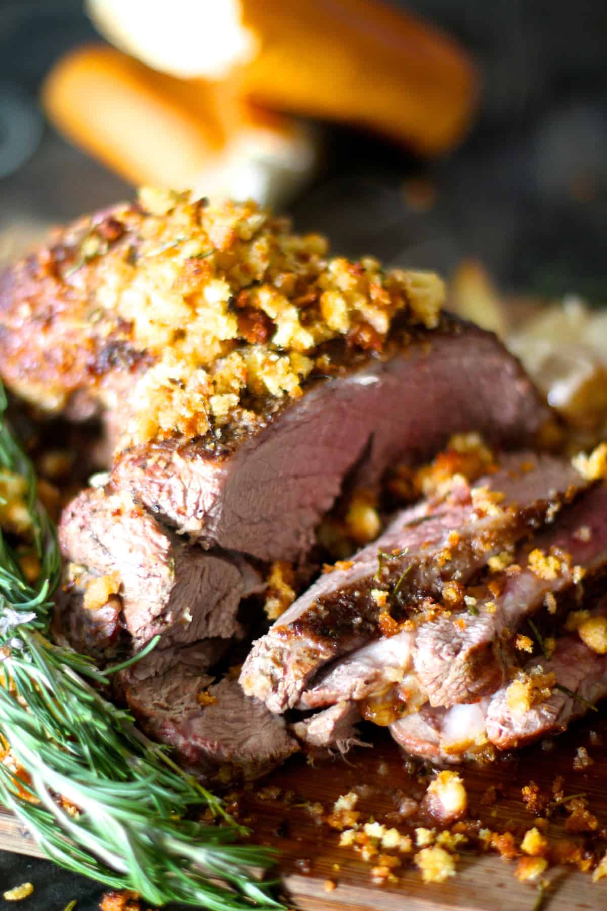 Herb Crusted Boneless Leg of Lamb - The Seaside Baker