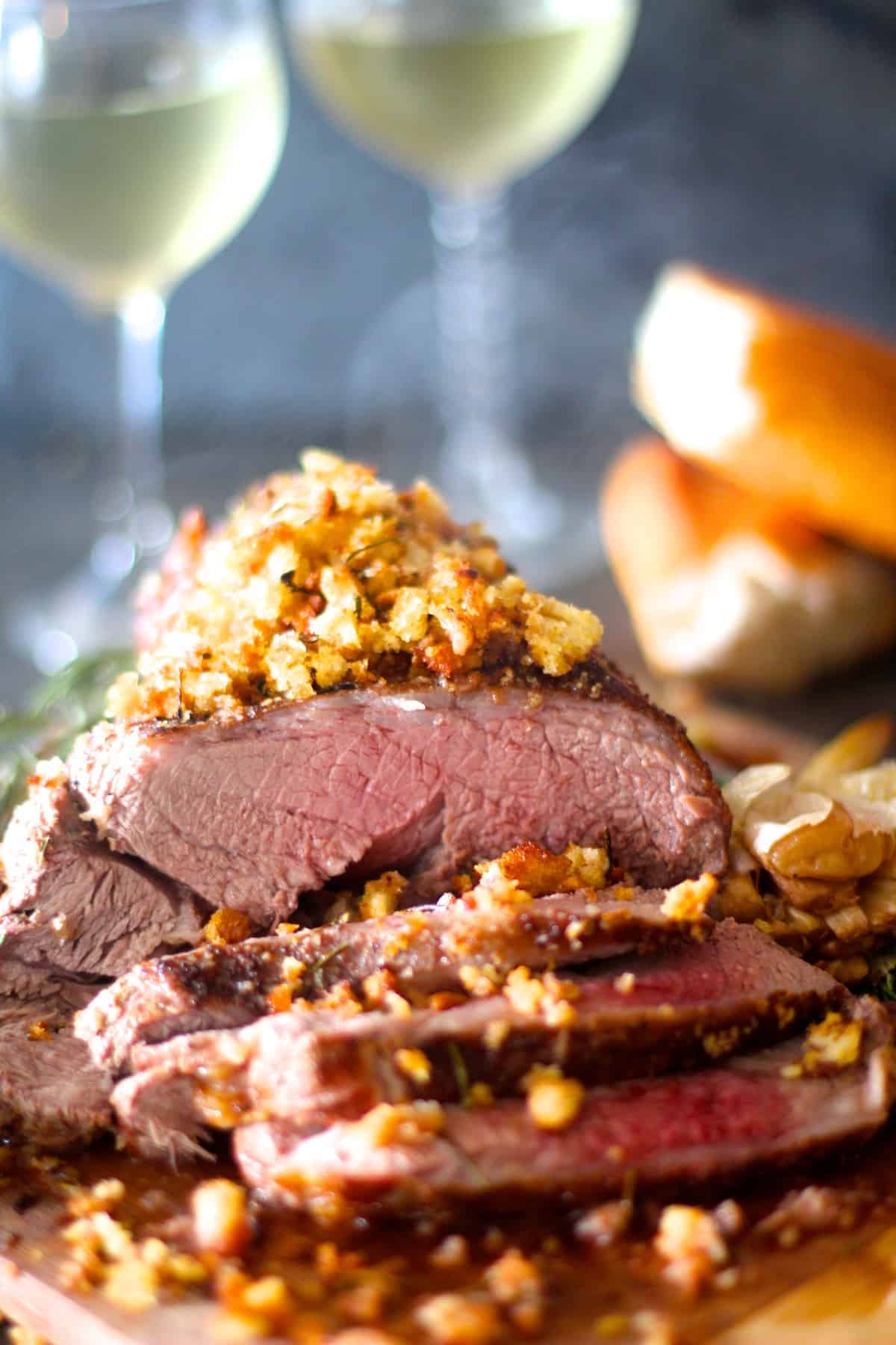 Herb Crusted Boneless Leg of Lamb - The Seaside Baker