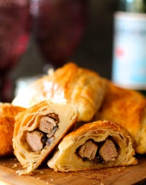 Easy Lamb and Mushroom Puff Pastry Triangles - The Seaside Baker