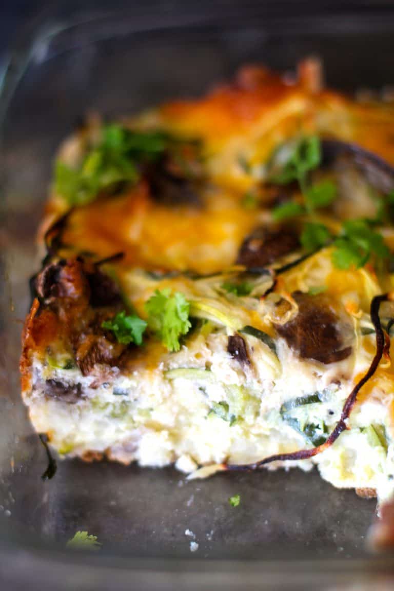 Spiralized Zucchini Breakfast Bake The Seaside Baker