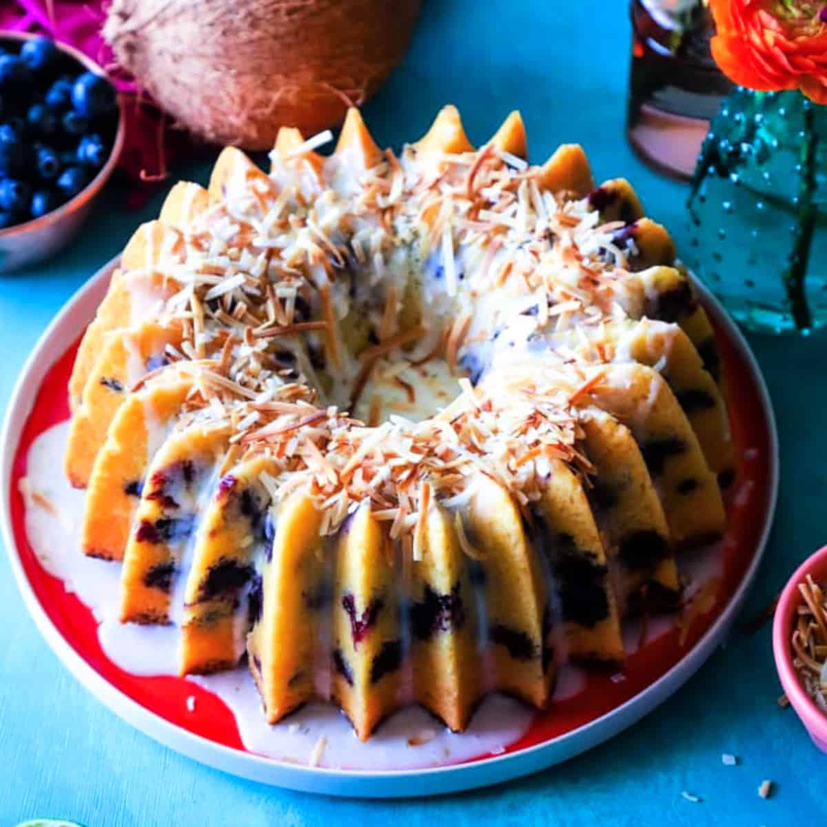 Coconut Buttermilk Pound Cake - Nibbles and Feasts