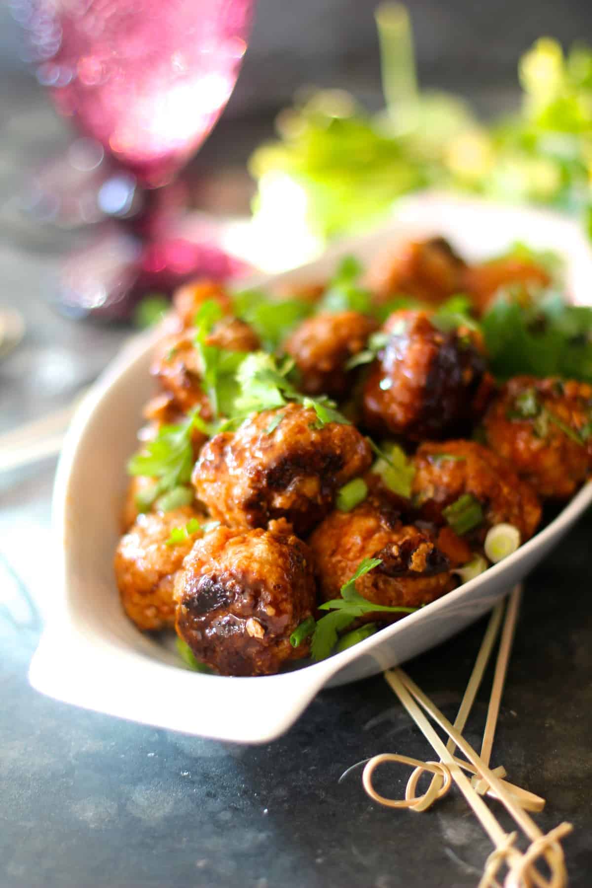 Easy Spicy and Sweet Turkey Meatballs