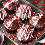 Fun Chocolate Creme Filled Valentine's Day Cupcakes