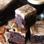 Coffee Bean CopyCat espresso cream cheese brownies