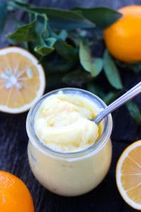 A tangy sweet curd that is perfect for cakes, cookies, or just to eat with your spoon!