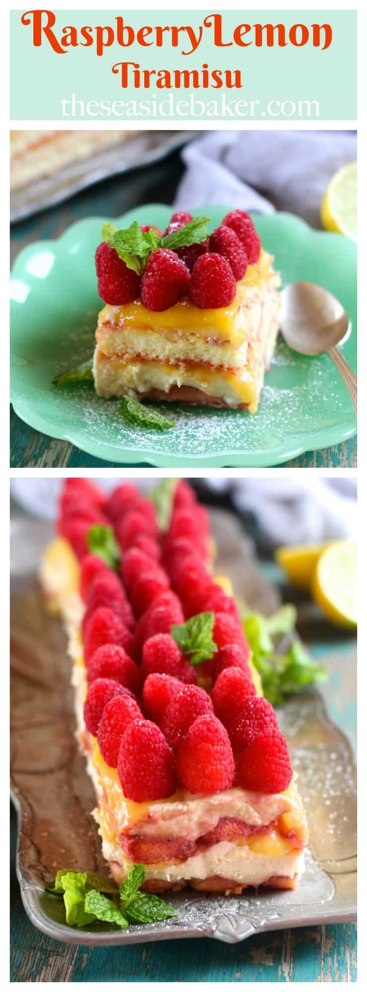 Raspberry Lemon Tiramisu- Recipe Video - The Seaside Baker