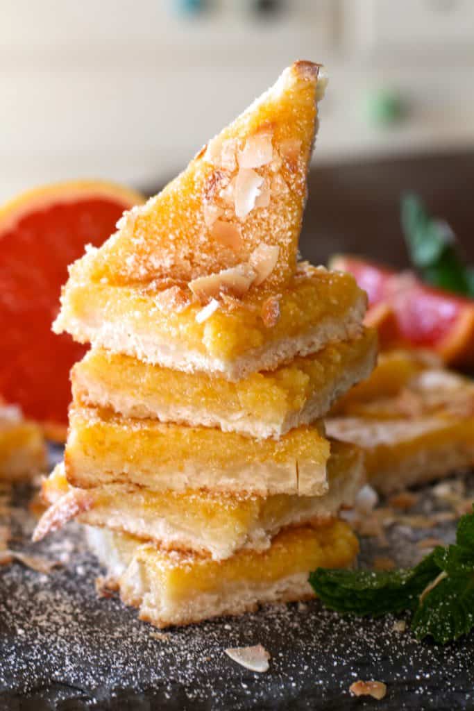 Grapefruit Coconut Bars The Seaside Baker