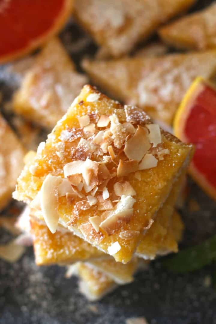 Grapefruit Coconut Bars The Seaside Baker