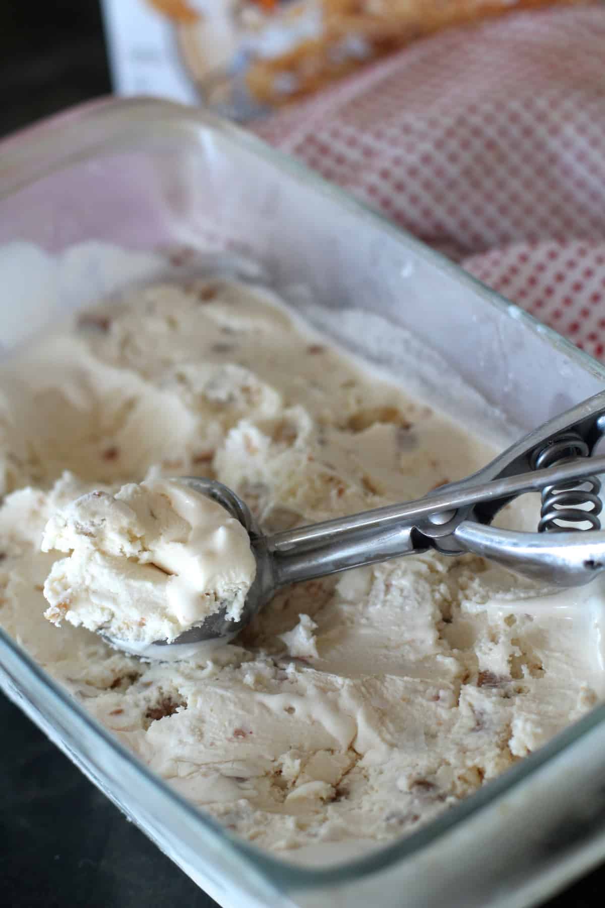 sweet cinnamon custard made from cereal milk churned into ice cream perfection