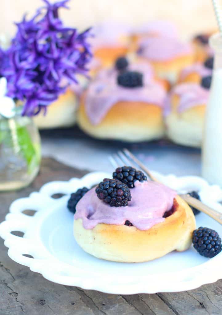 Blackberry Cinnamon Rolls The Seaside Baker
