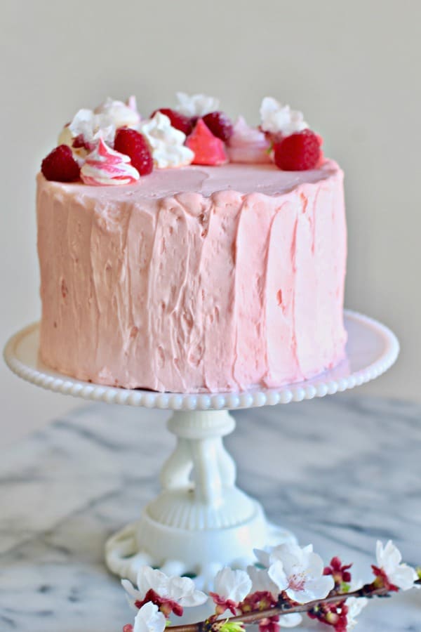 Fresh Raspberry Cake