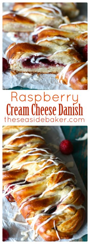 Easy Raspberry Cream Cheese Danish - The Seaside Baker