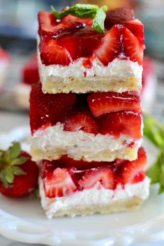 Strawberry Cheesecake Bars The Seaside Baker