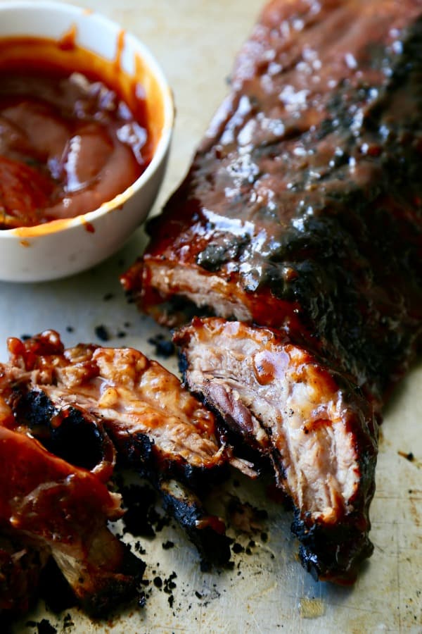 Sweet and Spicy Pork Ribs - The Seaside Baker