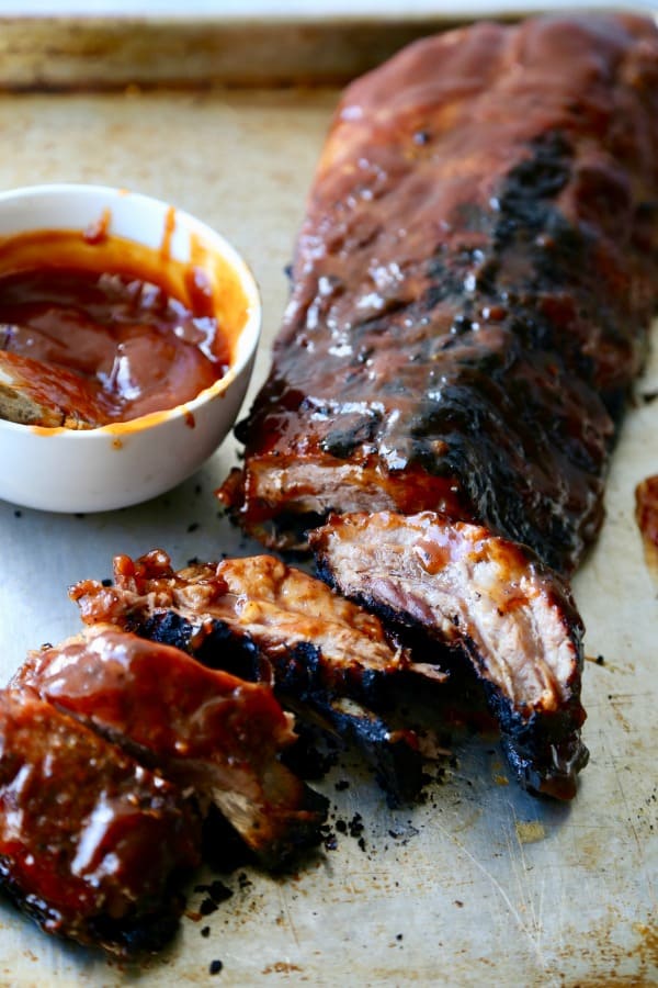 Sweet and Spicy Pork Ribs - The Seaside Baker