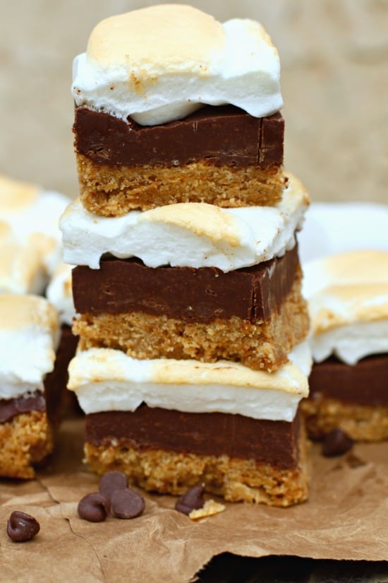 No Bake S'mores Bars- The perfect summer dessert - The Seaside Baker