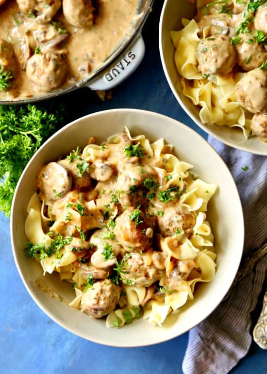 Quick and Easy Meatball Stroganoff The Seaside Baker