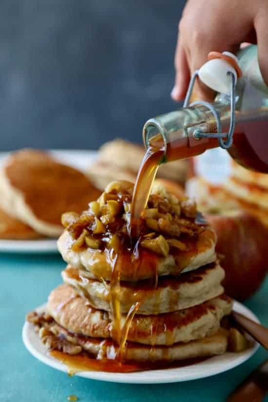 Apple Cider Pancakes - Dash of Herbs