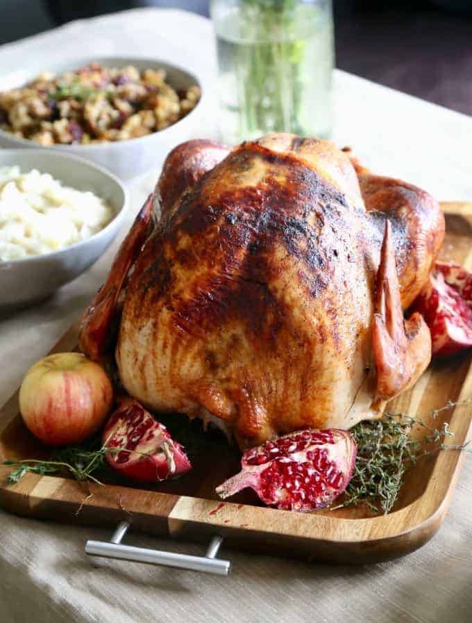 Apple Thyme Roasted Turkey - The Seaside Baker