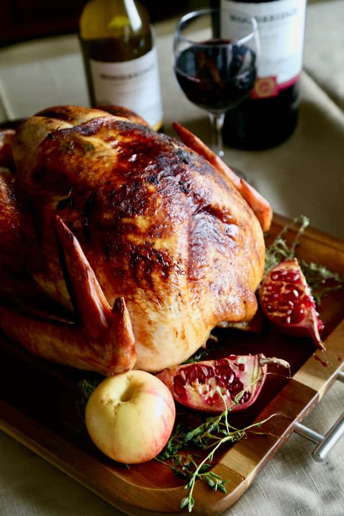 Apple Thyme Roasted Turkey - The Seaside Baker