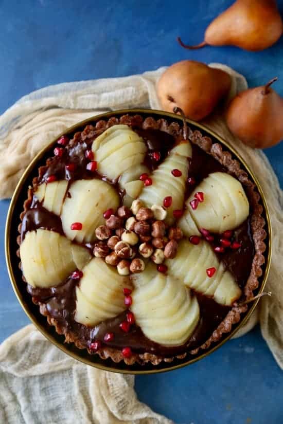 Chocolate Pear Tart