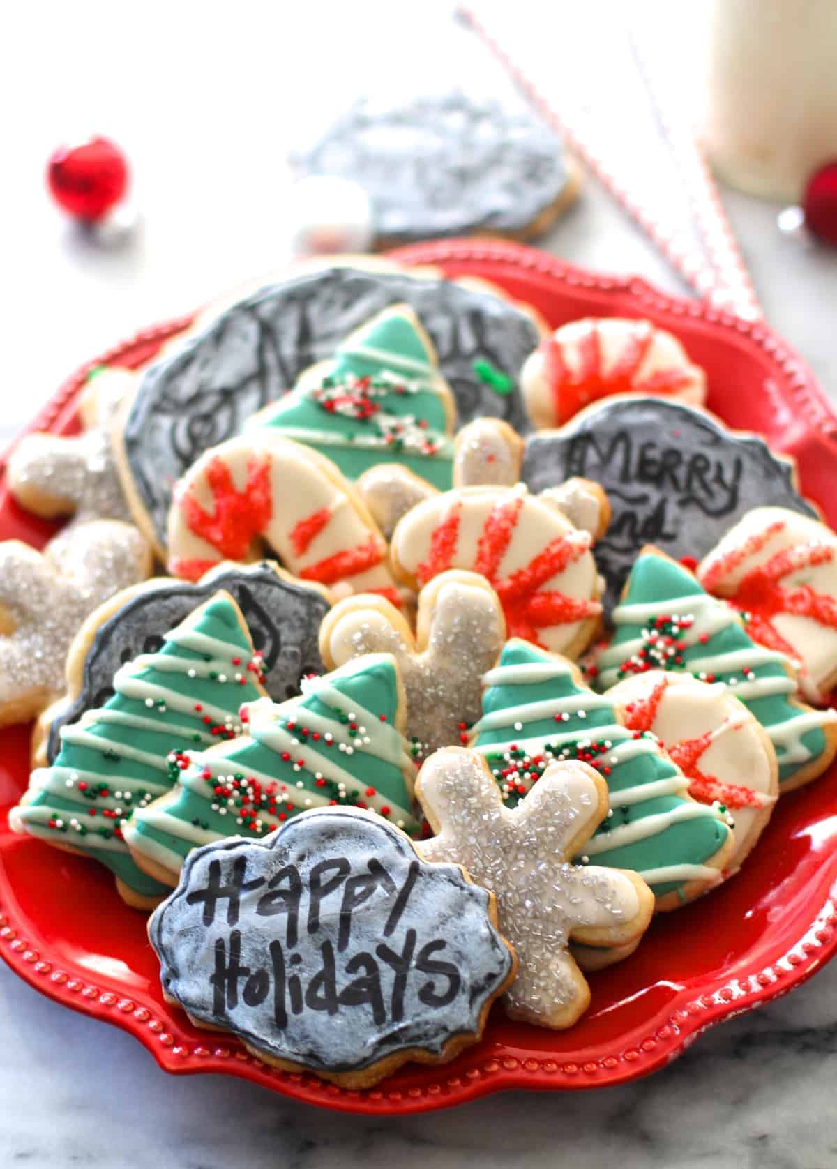 Christmas Chalkboard Cookies