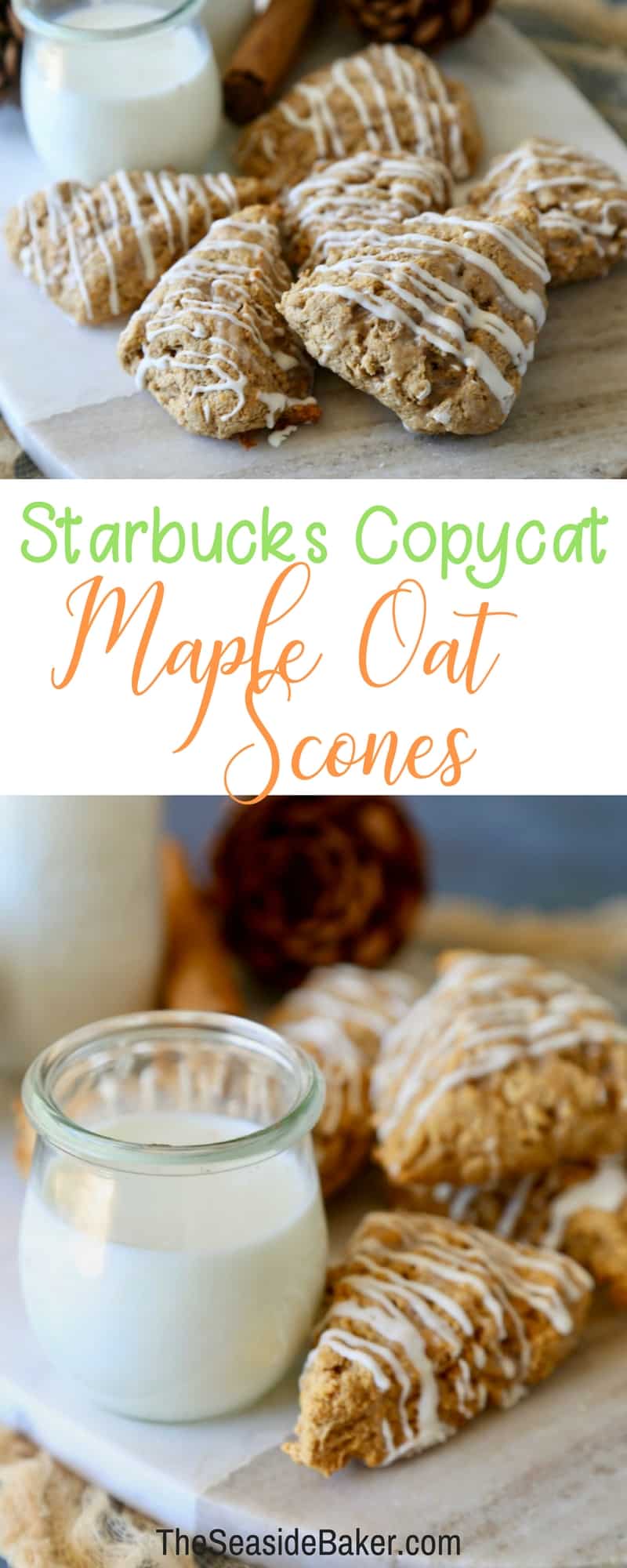 Delicious Maple Oat Scones just like the ones you buy at Starbucks!