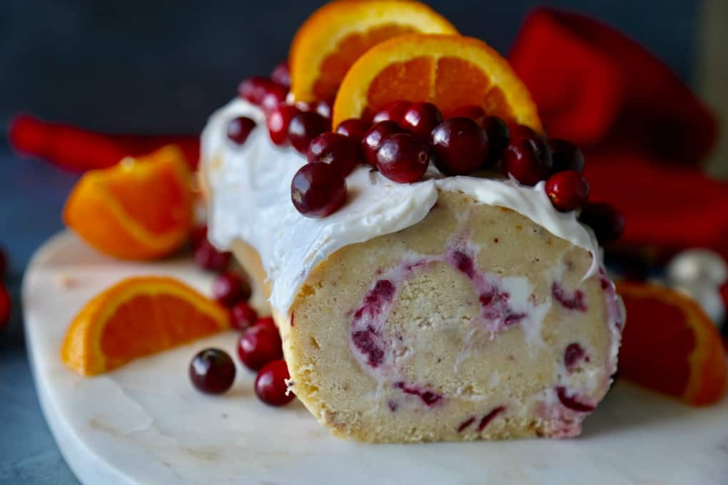 Cranberry Orange Roulade