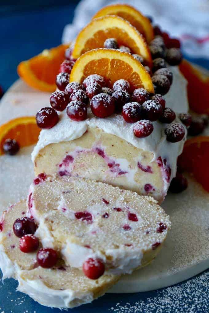 Cranberry Orange Roulade