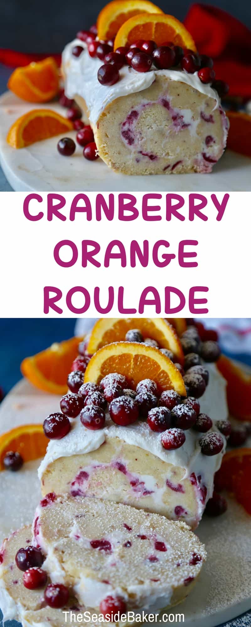 Cranberry Orange Roulade