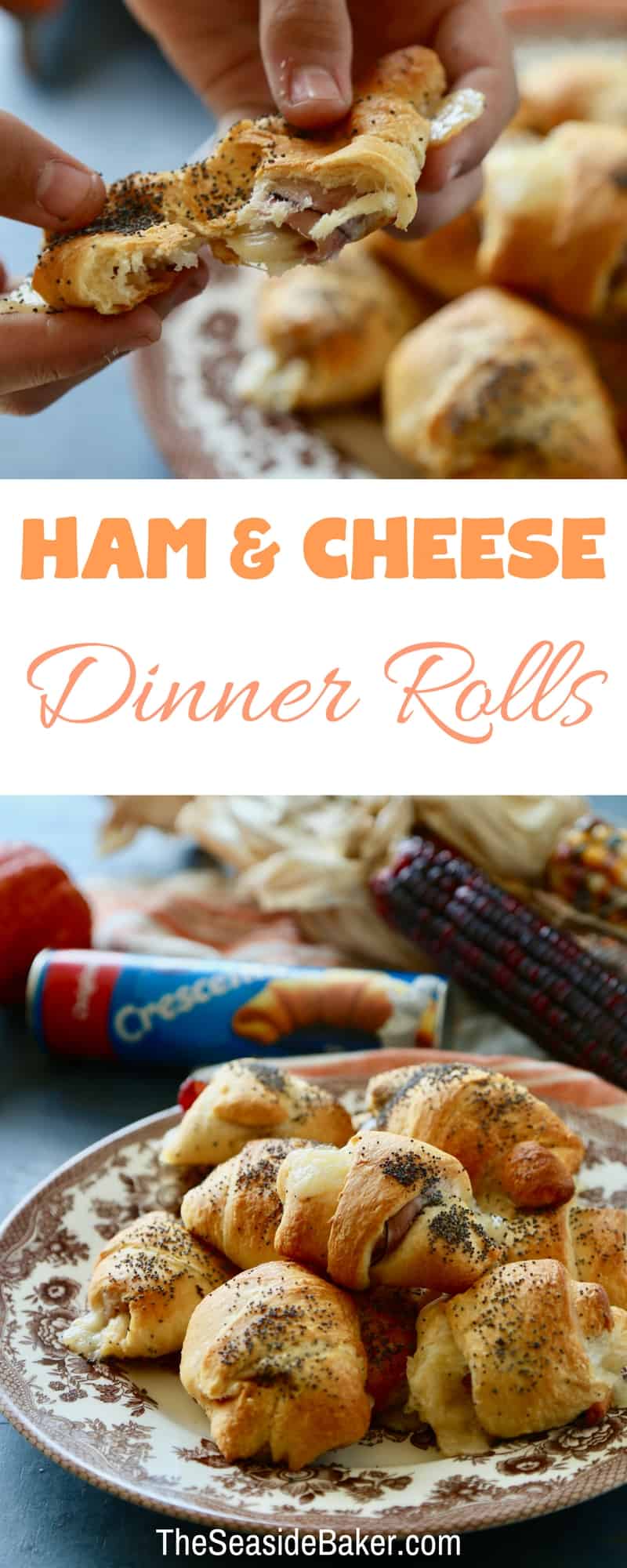 Ham & Cheese Dinner Rolls- With Video - The Seaside Baker