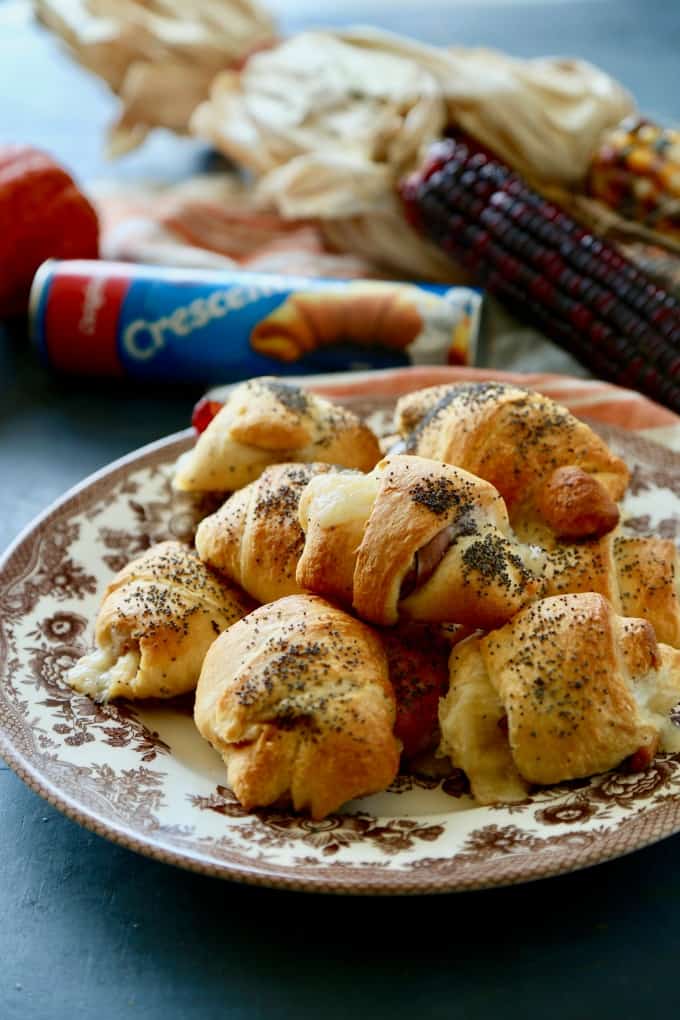 Ham and Cheese Dinner Rolls