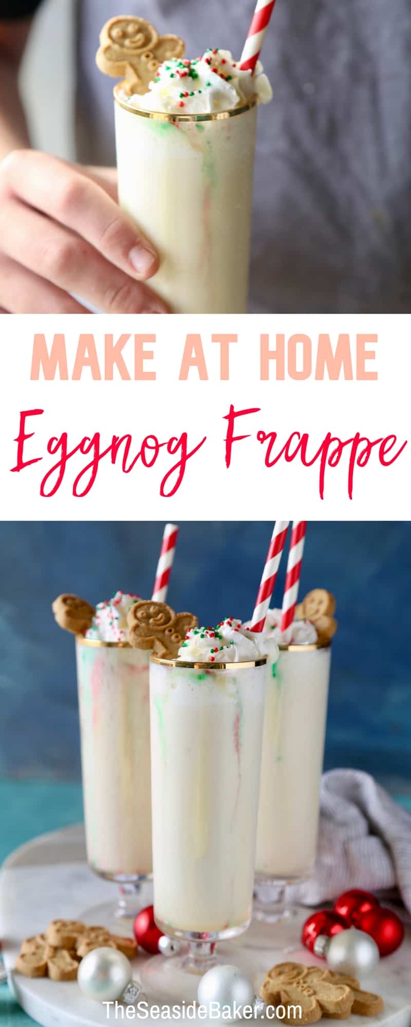 Homemade Eggnog Frappe