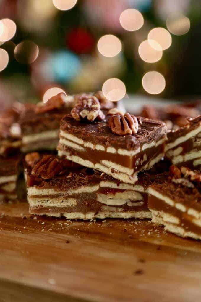 Caramel Pecan Crunch Bars