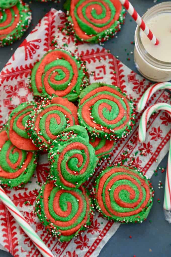 Christmas Pinwheel Cookies - The Seaside Baker