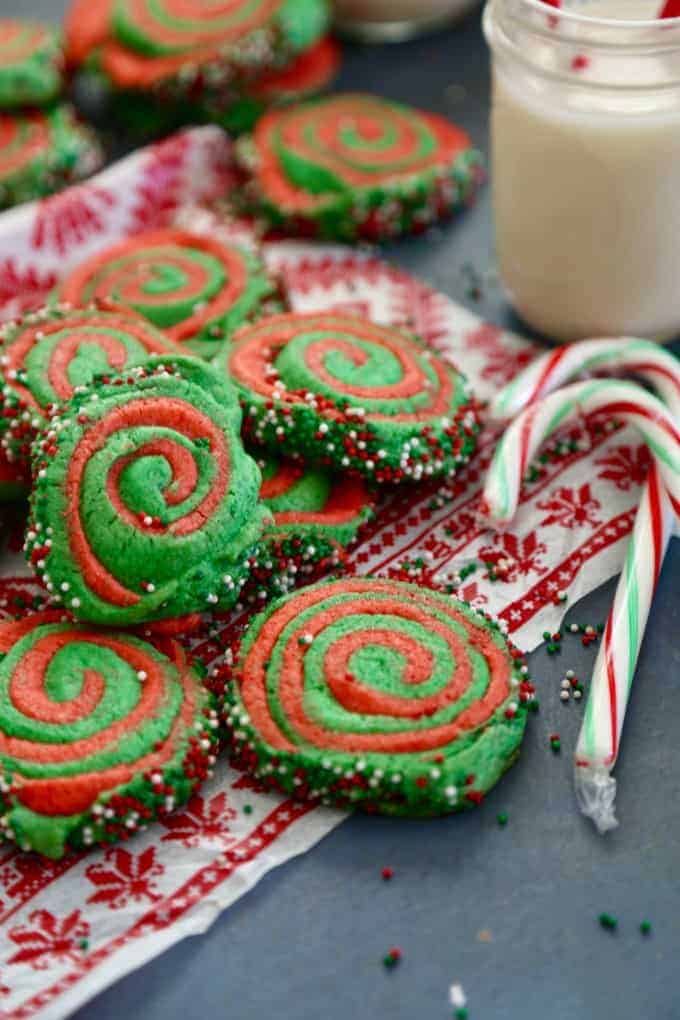 Christmas Pinwheel Cookies - The Seaside Baker