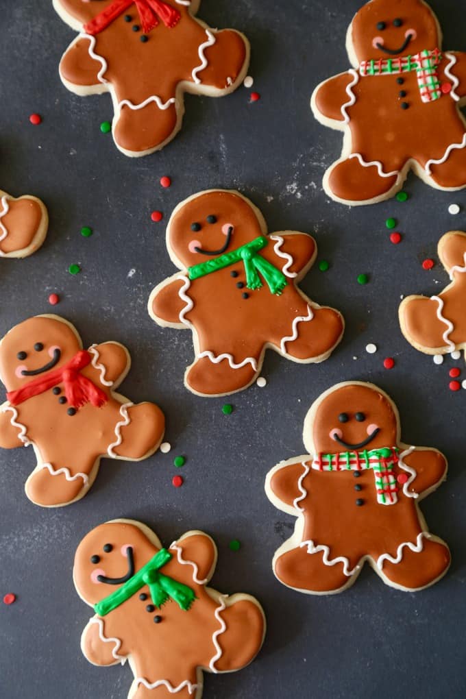 Gingerbread Man Sugar Cookies- with Video - The Seaside Baker