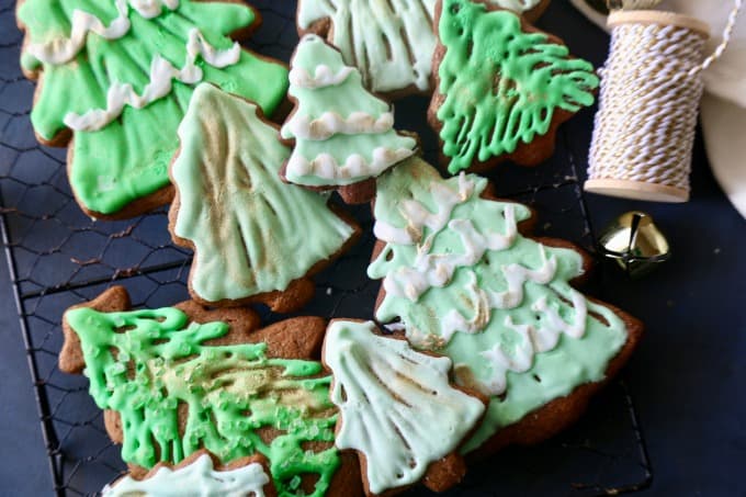 Gingerbread Ombre Christmas Trees