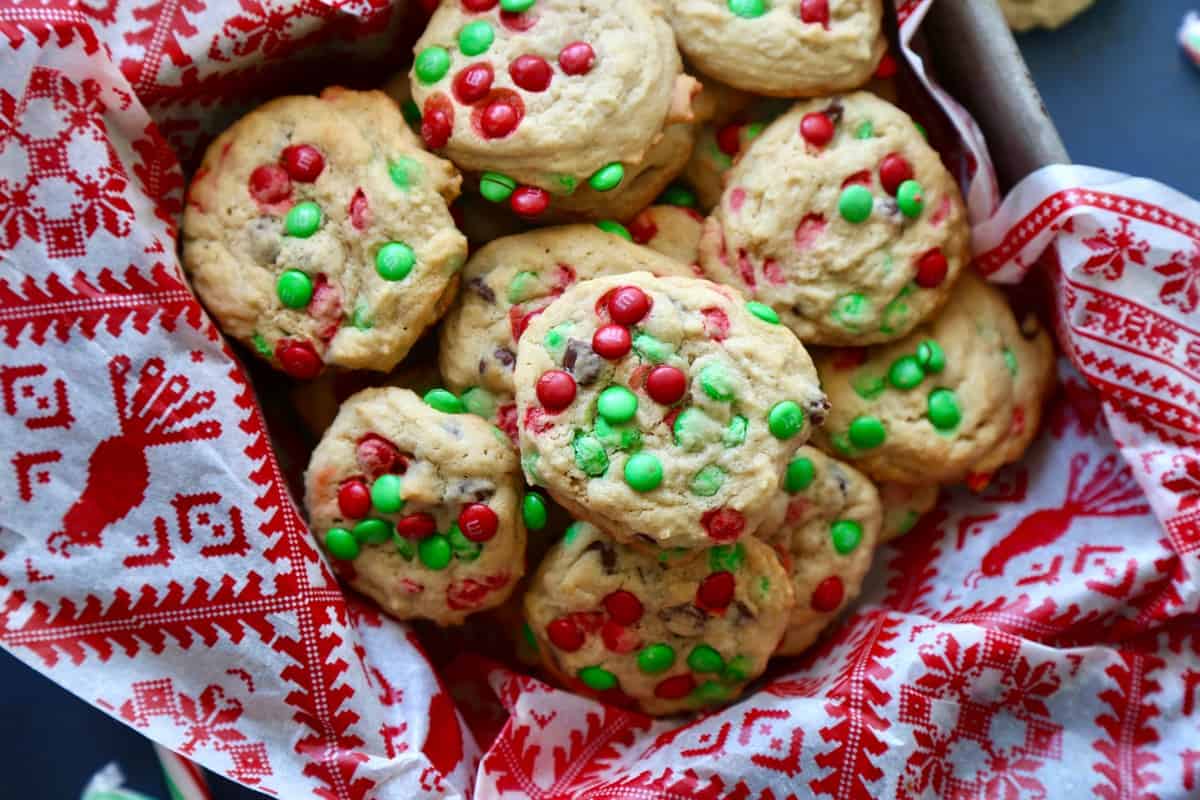 M&M Pudding Cookies