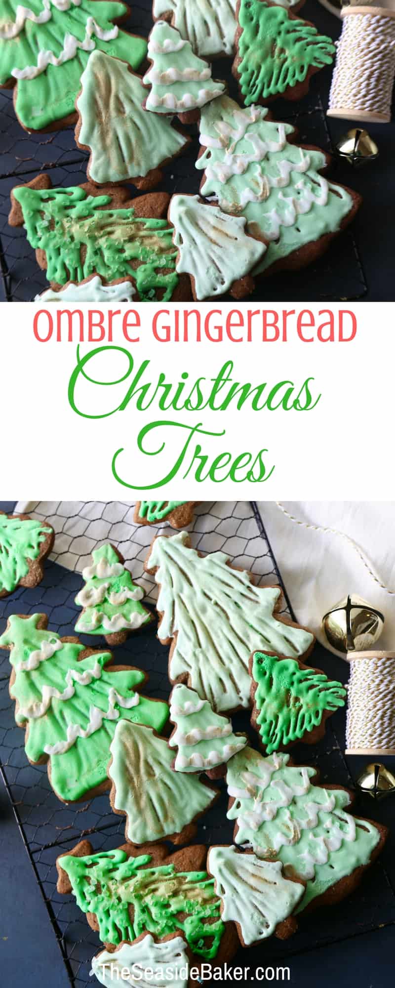 Gingerbread Ombre Christmas Trees